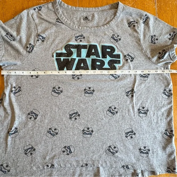 Women’s Disney Star Wars T-shirt Short Sleeve Top Storm Trooper Cotton Tee 2XL - Picture 10 of 11